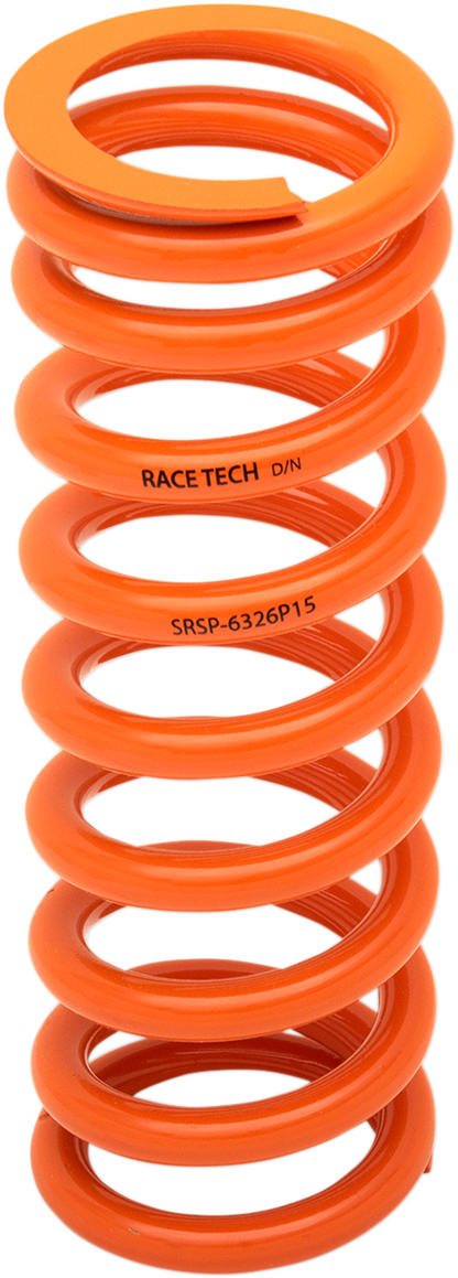 Progressively Wound Shock Spring - Orange - P15 - Spring Rate 195 lbs/in - 285 lbs/in 1994 - 2015