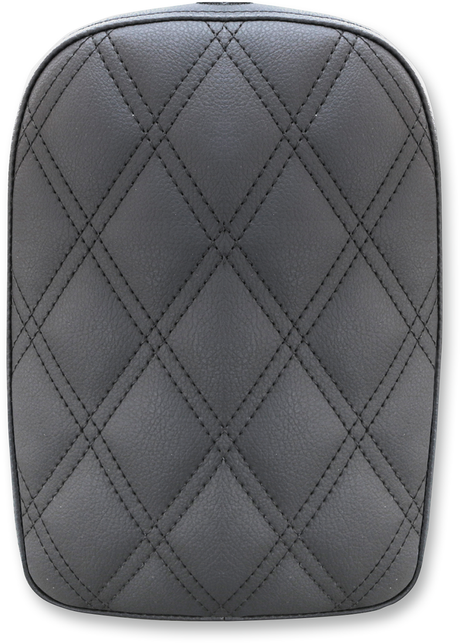 Detachable Pillion Pad - Lattice Stitched - Black