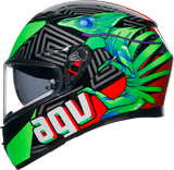 K3 Helmet - Kamaleon - Black/Red/Green - 2XL