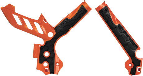 X-Grip Frame Guards - Orange/Black - KTM 2011 - 2016