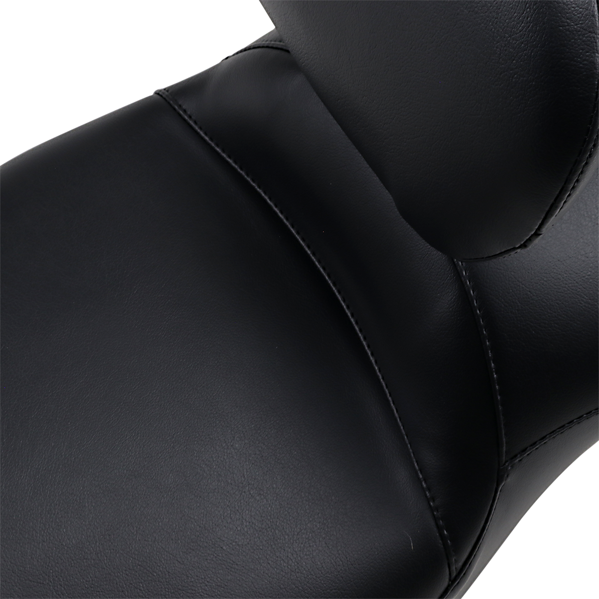 Maverick Daddy Long Legs Seat - With Backrest - Black - Smooth - FL \'08-\'23 2008 - 2023