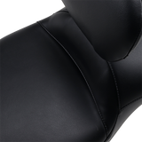 Maverick Daddy Long Legs Seat - With Backrest - Black - Smooth - FL \'08-\'23 2008 - 2023