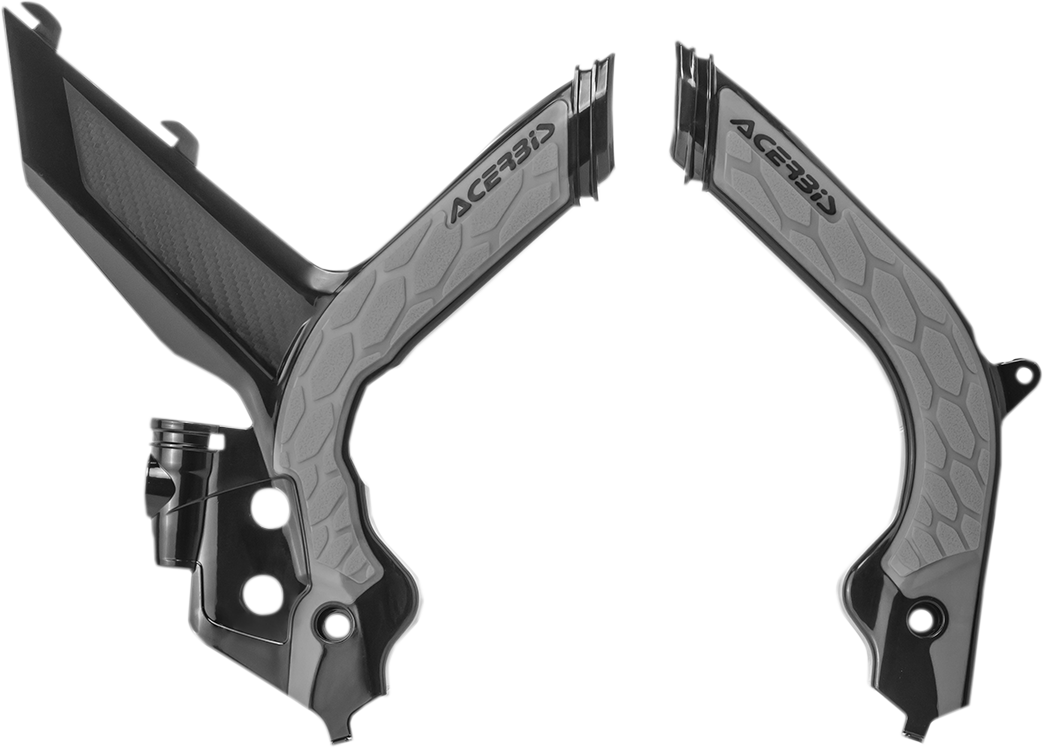 X-Grip Frame Guards - Black/Silver - KTM 2019 - 2022