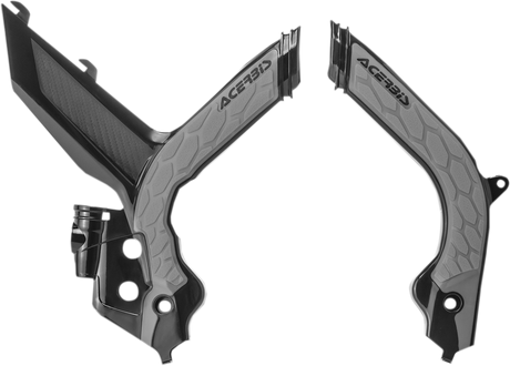 X-Grip Frame Guards - Black/Silver - KTM 2019 - 2022