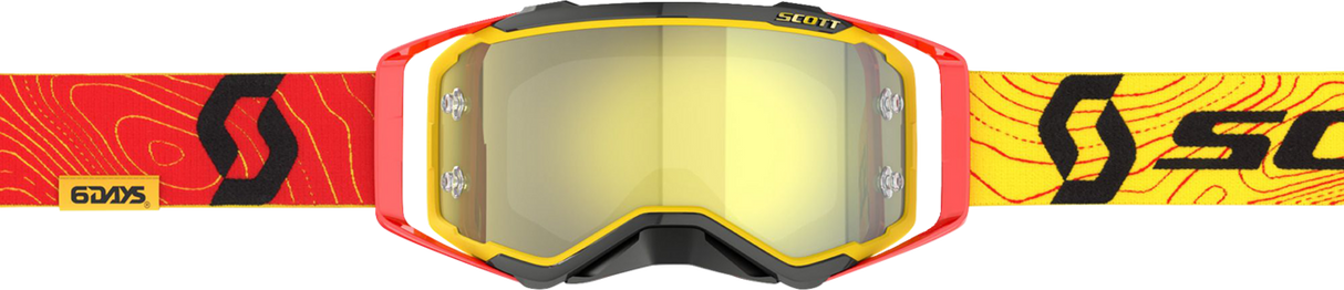 Prospect Goggle - 6DAYS® Spain - Red/Yellow - Yellow Chrome Lens