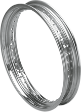 Rim - Drop Center - Rolled Edge - 40 Hole - Silver - 19x2.5