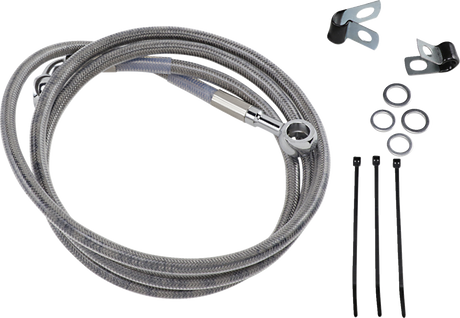 Brake Line - Front - +8\" - Stainless Steel 1984 - 2005
