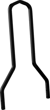 Square Sissy Bar - Black - 15.5\" H x 11\" W 2009 - 2021