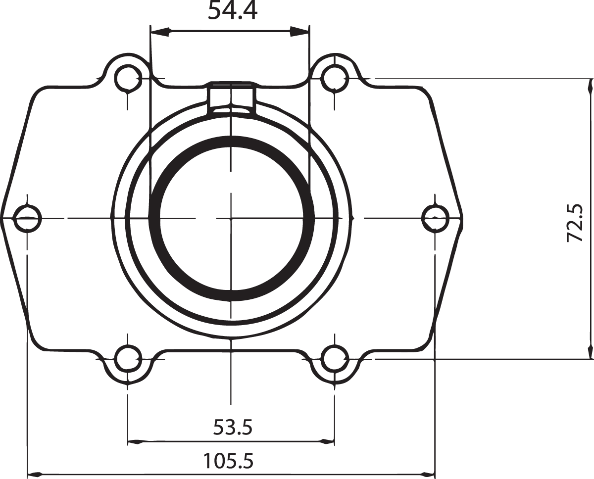 Carburetor Mounting Flange - Arctic Cat 2004 - 2005