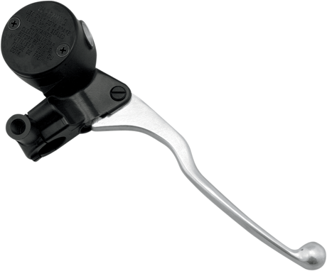 Master Cylinder - Round - 14 mm - Black/Silver