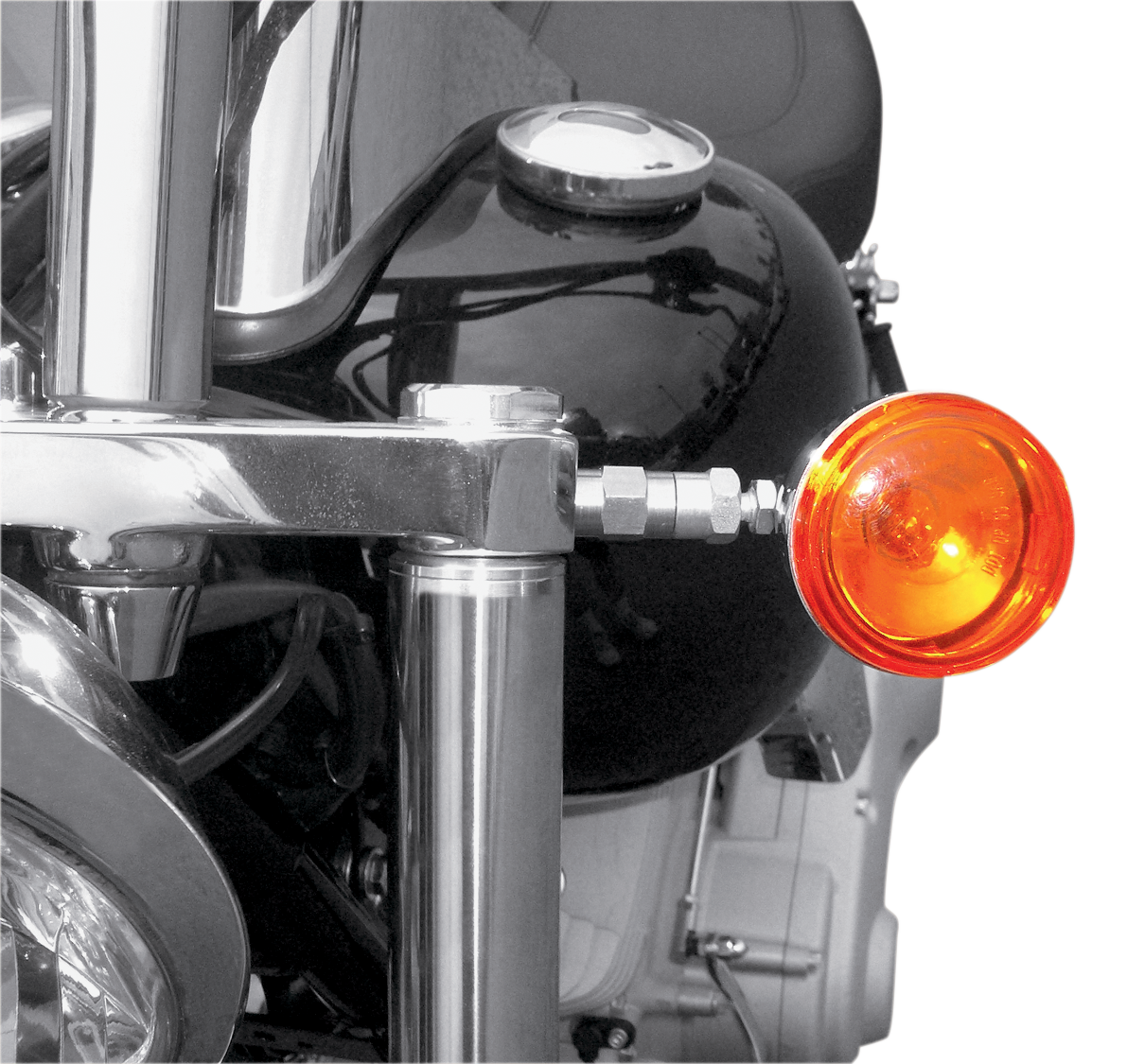 Turn Signal Relocation Kit - Wide Glide 1980 - 2010