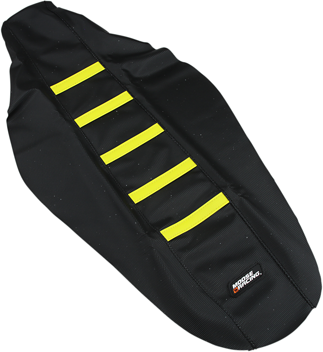 Ribbed Seat Cover - Black Cover/Yellow Ribs - Suzuki 2018 - 2024