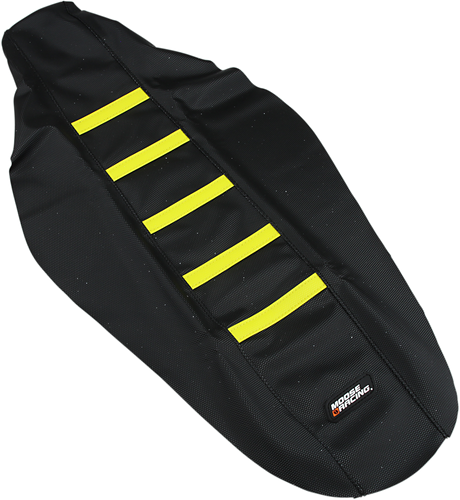 Ribbed Seat Cover - Black Cover/Yellow Ribs - Suzuki 2018 - 2024