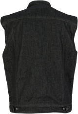 Denim Vest - Black - 3XL