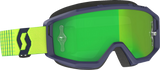 Primal Goggle - Blue/Yellow - Green Chrome Works Lens