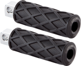 Diamond Footpegs - Male Mount - Black