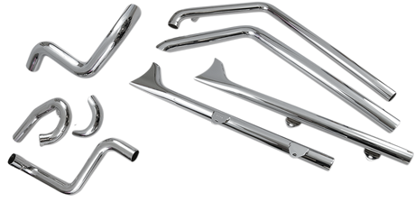 Fishtail Exhaust - 30\" - Softail 2007 - 2017