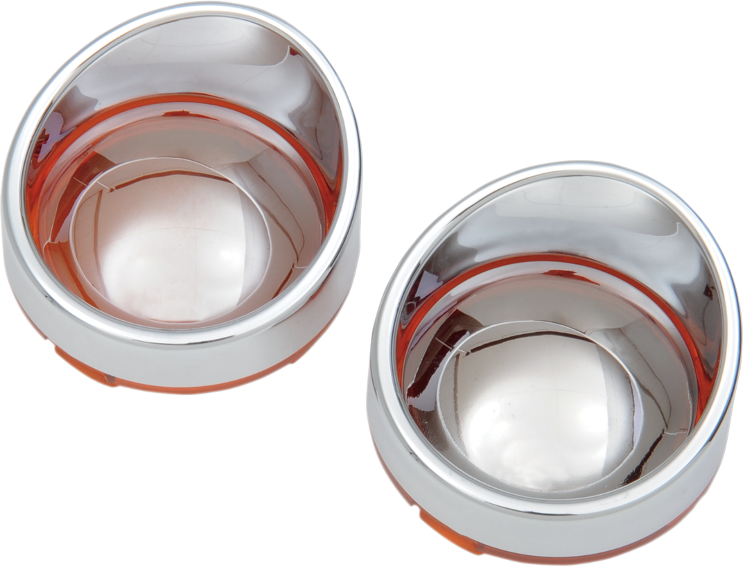 Visor-Style Bezel/Lenses - Amber/Mirror