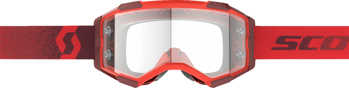 Fury Goggle - Red - Clear Works Lens