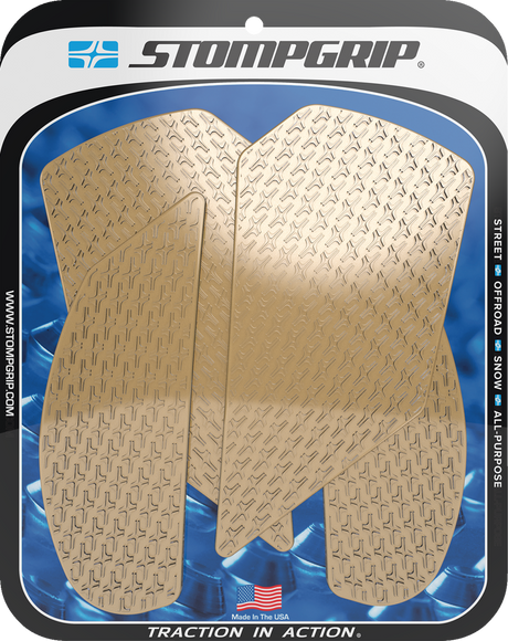 Traction Pad Tank Grips - Icon - Clear - Ninja ZX-10R 2011 - 2025