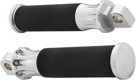 Footpegs - Deep Cut - Chrome