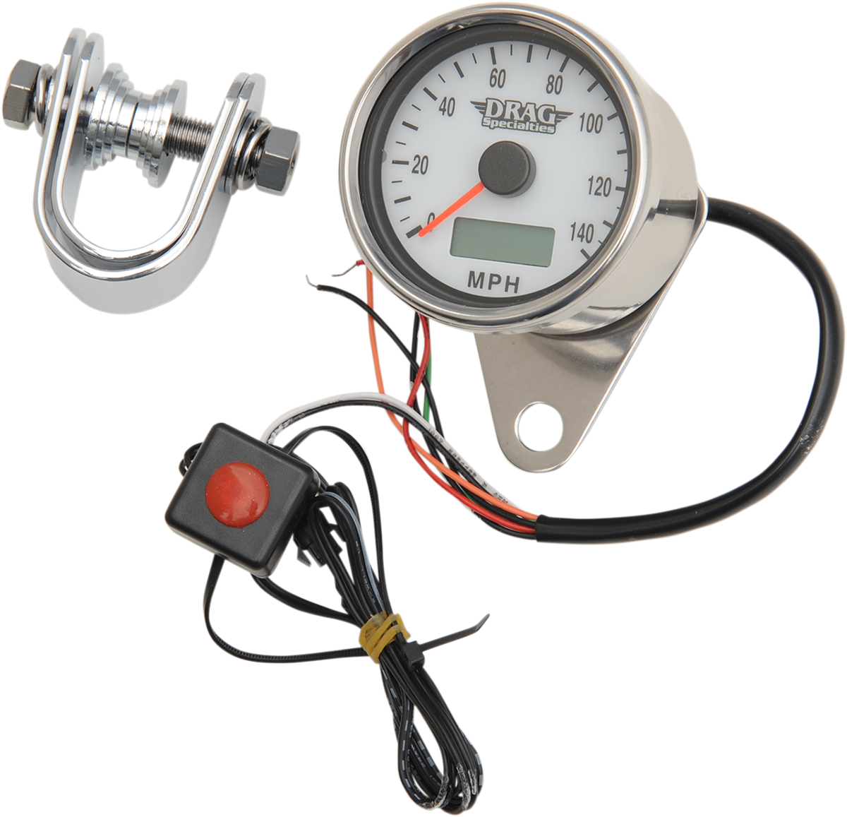 Programmable Mini Electronic Speedometer with Odometer/Tripmeter - 2.4\" - Polished 1986 - 2003