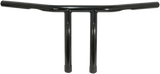 Handlebar - T-Bar - 8\" - Dimpled - Black