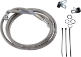 Brake Line - Front - +4\" - Stainless Steel 1984 - 2005
