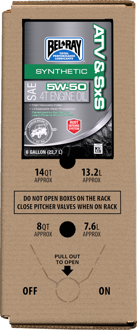 ATV & SxS Synthetic Oil - 6 US Gal - Box in Bag