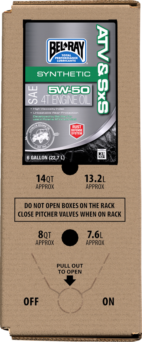 ATV & SxS Synthetic Oil - 6 US Gal - Box in Bag