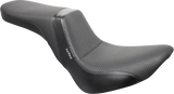Daytona 2-Up Seat - Without Backrest - Basketweave - Black - FX/FL \'18-\'23 2018 - 2023