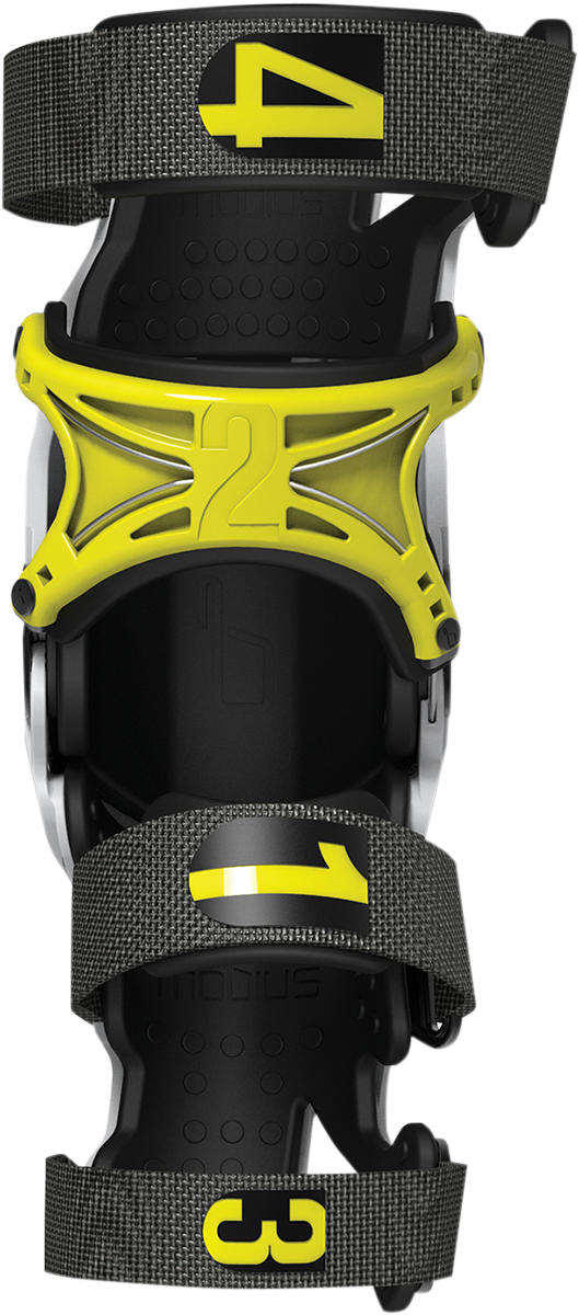 X8 Knee Braces - White/Yellow - XS