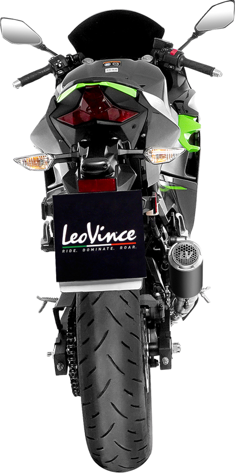 LV Corsa S Black Edition Slip-On Muffler - Kawasaki Ninja 400/500 2018 - 2025