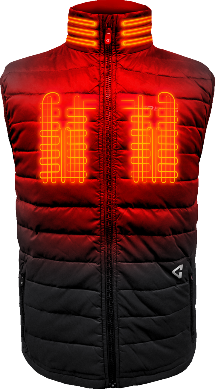 7V Khione Puffer Heated Vest 2.0 - Black - 2XL