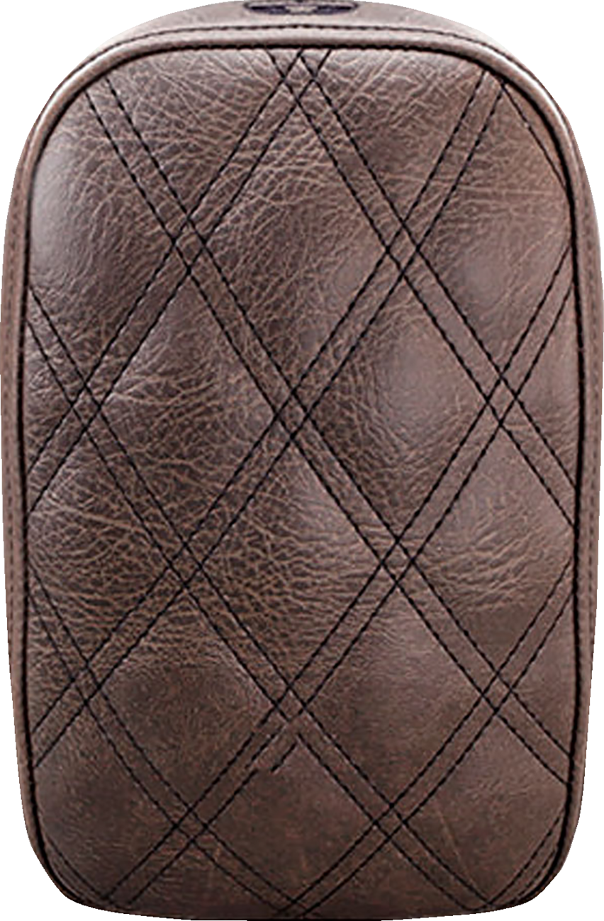 Detachable Pillion Pad - Lattice Stitched - Brown