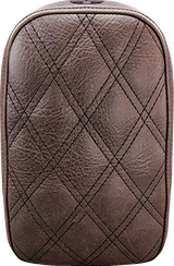 Detachable Pillion Pad - Lattice Stitched - Brown