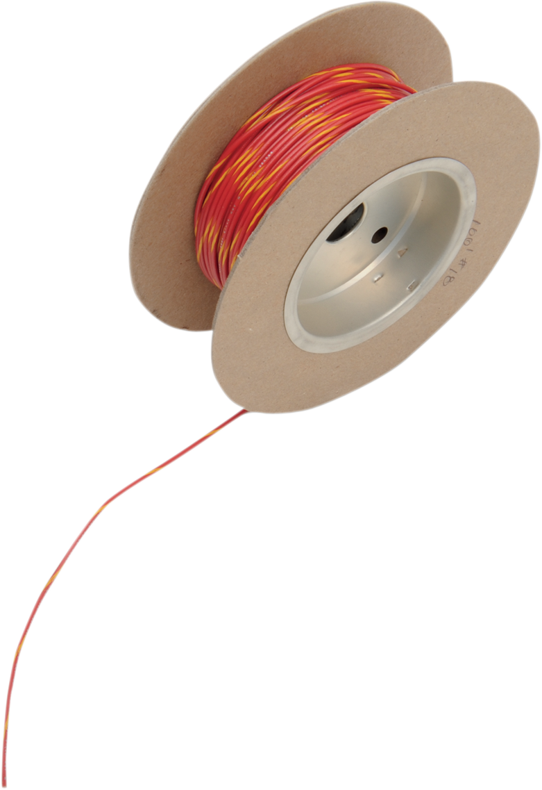 100\' Wire Spool - 18 Gauge - Red/Yellow
