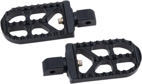 Serrated Footpegs - Black - Long 2018 - 2023