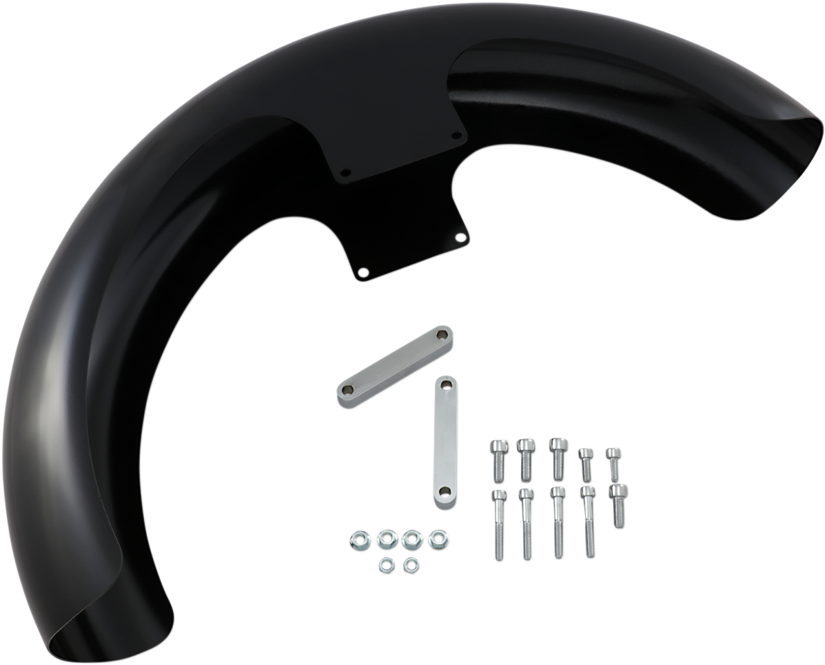 Wrapper Front Fender - Black - Steel - 21\" 2014 - 2023