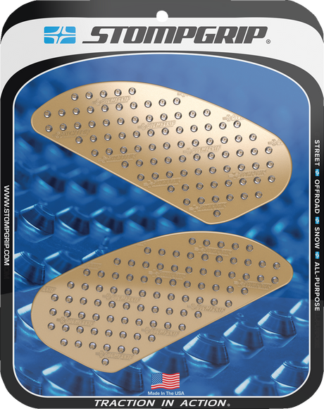 Traction Pad Tank Grips - Volcano - Clear - Kawasaki | Triumph | Yamaha 1995 - 2025