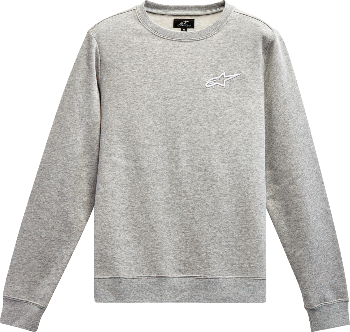 Women\'s Ageless Crew Fleece - Heather Gray/White - 2XL