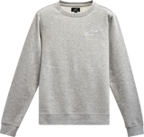 Women\'s Ageless Crew Fleece - Heather Gray/White - 2XL
