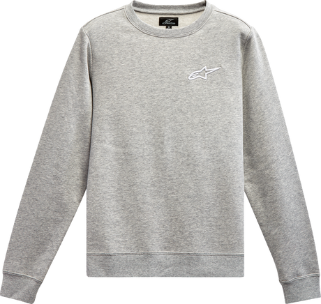 Women\'s Ageless Crew Fleece - Heather Gray/White - 2XL