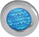 Snap-In Indicator Light - Blue - Stainless Steel Bezel