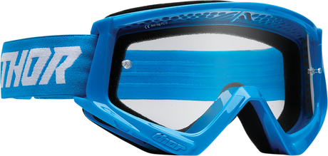 Youth Combat Goggles - Racer - Blue/White