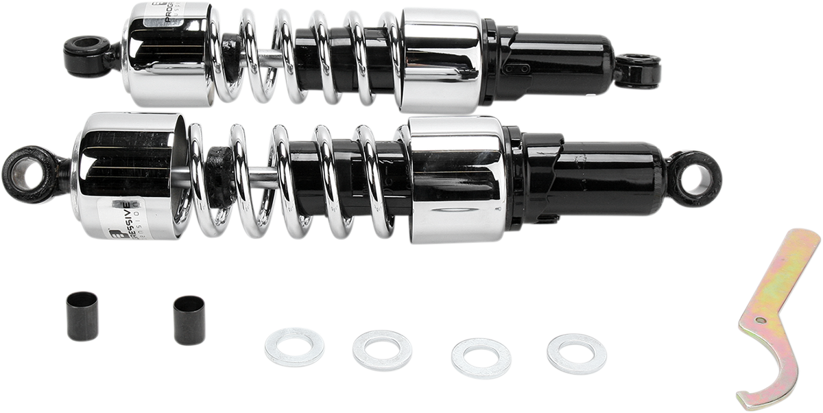 Shocks - 412 Cruiser Series - Chrome - 14.25\" - Heavy Duty 1984 - 1987