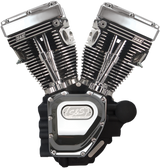 T111 Long Block Engine - Wrinkle Black and Chrome - Touring 2007 - 2020
