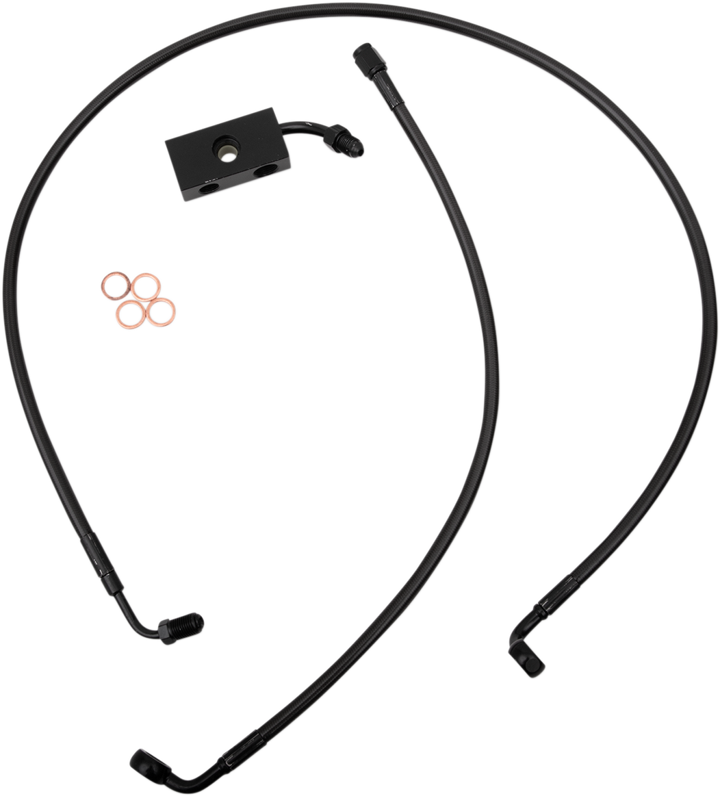 Brake Lines - 15\" - 17\" Ape Hanger Handlebars - Midnight 2018 - 2022