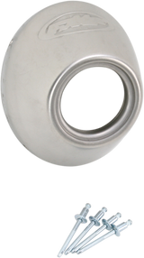 End Cap - Stainless Steel - Slash Cut - PC4/Q4