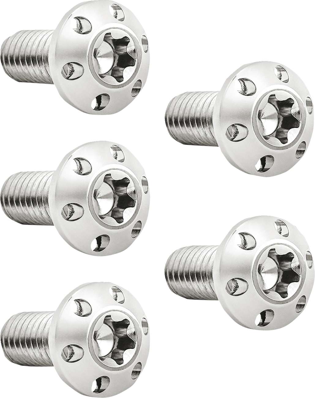 Bolt Kit - Holeshot/Brake Rotor/Rear - Hub Mount - Polished - 3/8\"-16 x 1\" - 5 Pack